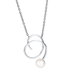 Efva Attling Little Curly Pearly Halsband med sötvattenspärla silver