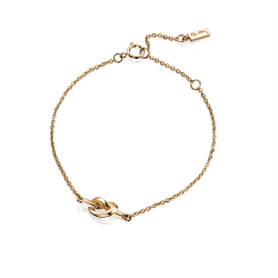 Efva Attling Love knot armband i förgyllt silver