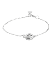 Snö of sweden Connected chain armband silver/vit