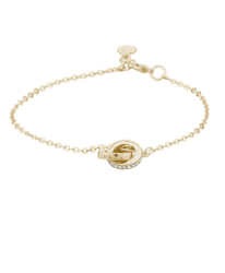 Snö of sweden Connected chain armband gold/vit