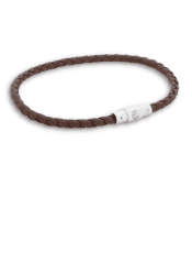 ByBillgren Leandro läderarmband brunt 18 cm
