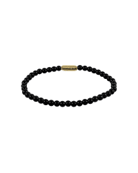 Astrid&Agnes Gina armband 4mm svart/guld