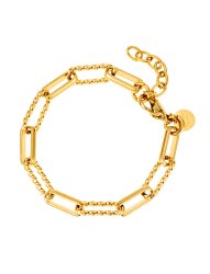 By Jolima Stella chain armband guldpläterat stål