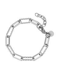 By Jolima Stella chain armband stål