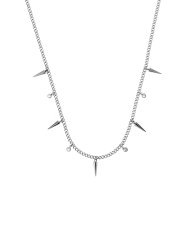 By Jolima Peak crystal halsband stål