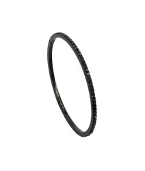 Astrid&Agnes Clarissa single bangle stål svart