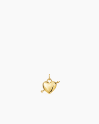 ANI Heart Arrow Charm guldpläterad silver