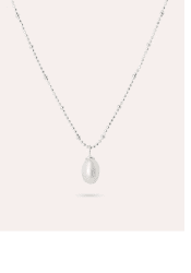 By Sofia Wistam Ocean Muse Big Pearl halsband silver