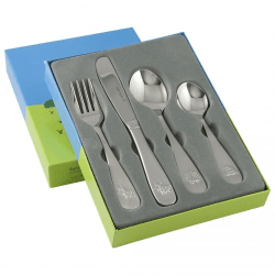 Dacapo Min lilla bondgård - Barnbestick i 4 delar rostfritt