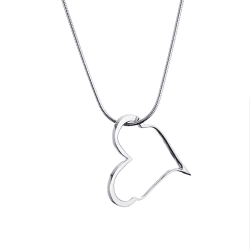 Efva Attling Crazy Heart halsband silver 45cm