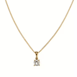 By Jolima Evita halsband crystal guldpläterat stål
