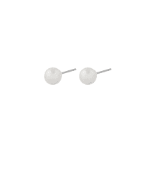 Snö of sweden Jackie pärlörhänge 4mm silver/vit