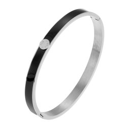 By Jolima Palermo bangle svart stål