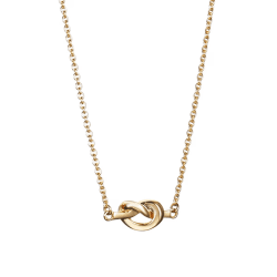 Efva Attling Love knot halsband i förgyllt silver