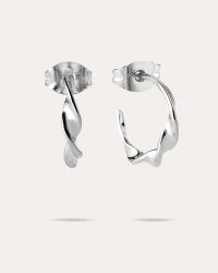 By Sofia Wistam Twirl mini örhänge silver 