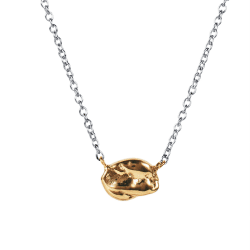 Efva Attling Nugget halsband silver/guldplätterat 