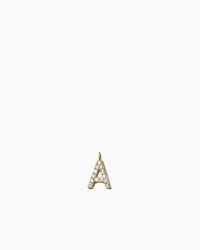 ANI Stone Letter Charm A guldpläterad silver 