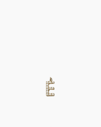 ANI Stone Letter Charm E guldpläterad silver