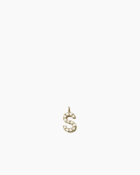 ANI Stone Letter Charm S guldpläterad silver