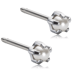 Blomdahl Tiffany Pearl White Örhäng Titan