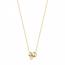 George Jensen MOONLIGHT GRAPES halsband med hängsmycke i Guld och Diamant