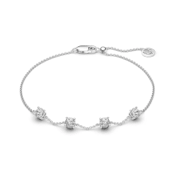 Sif Jakobs Princess Quattro Armband Silver cz