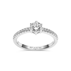 Sif Jakobs Ellera uno grande ring med cubik zirkorn silver