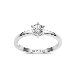 Sif Jakobs Ellera uno pianura grande ring silver
