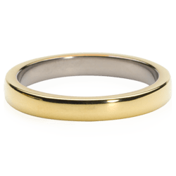 Blomdahl Cupped Plain Ring Guld Titan