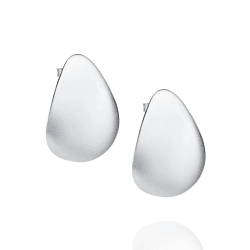 Efva Attling Rose petal örhänge silver