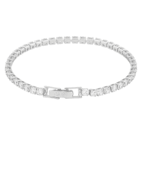 Snö of Sweden Siri stenarmband silverplaterad/klar