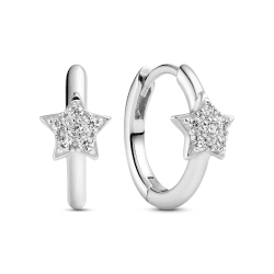 Sif Jakobs Astri creolo örhänge silver med kubic zirkon