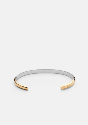 Skultuna Thin SB Cuff stål/guld 