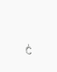 ANI Stone Letter Charm C silver
