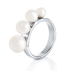Efva Attling Strings Of Pearls ring silver
