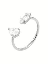 By Jolima Teardrop small ring stål 
