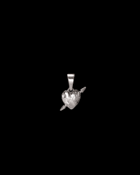 Maria Nilsdotter Tiny Tuvstarrs heart charm silver