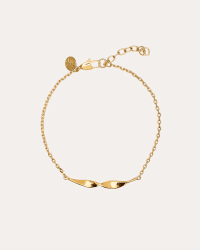 By Sofia Wistam Twirl armband guldpläterad mässing