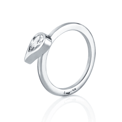 Efva Attling Sparkle of Life ring silver/vit topas st.17,5