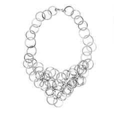 Efva Attling Messy ring halsband silver