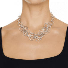 Efva Attling Messy ring halsband silver