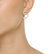 Efva Attling Roller coaster örhänge silver