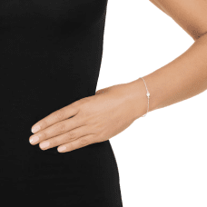 Efva Attling Love bead armband med rosa kvarts silver