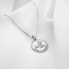 By Sofia Wistam Månadsblomma april halsband silver