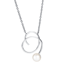 Efva Attling Little Curly Pearly Halsband med sötvattenspärla silver
