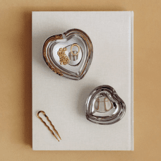 Georg Jensen Heart skål mellan i rostfritt stål