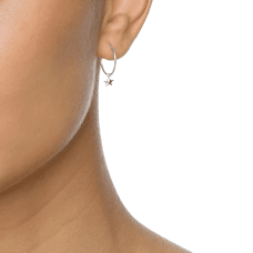 Efva Attling Micro catch a falling star creoler silver