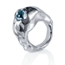 Efva Attling Vulcano Ring silver Topaz