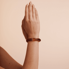 Snö of Sweden Becky elastiskt armband guld/brun