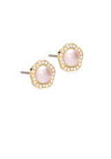 Blomdahl Brilliance fancy pearl 8mm golden titan